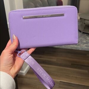 Steve Madden Lavender Zip-Around Wallet